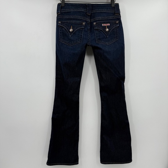 Hudson Jeans Women 26 Blue Signature Petite Bootcut Dark Wash Low Rise 90s Y2K - Picture 4 of 15